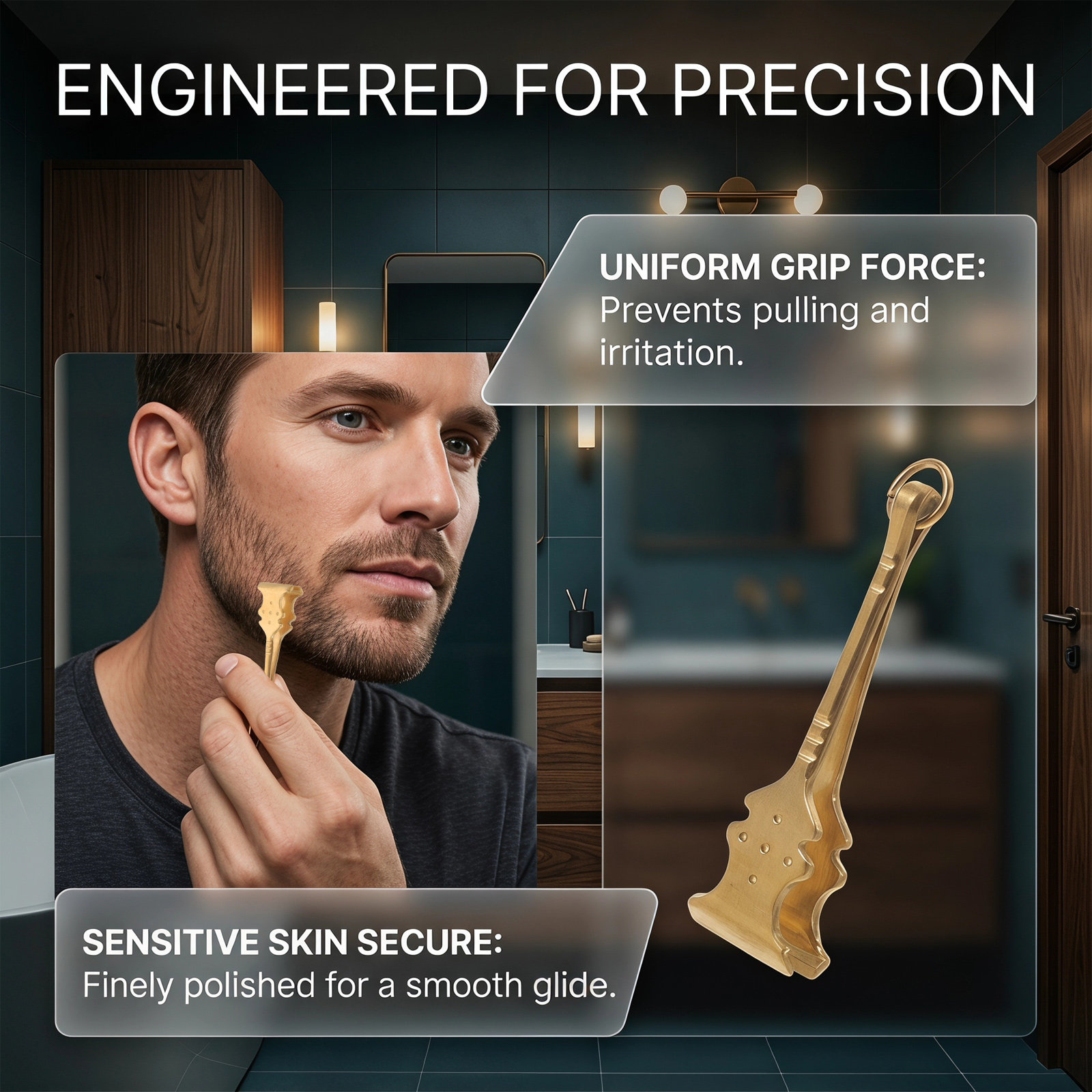 Złote pęsety ze stali nierdzew – Men'S Grooming Tips recenzja i cena